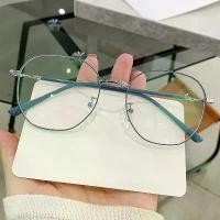 ราคา กรอบแว่นตา วัสดุโลหะ กรอบใหญ่ แว่นตาทรงเหลี่ยม (1731799518331963000)