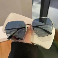 ราคา แว่นกันแดดทรงแคทอาย กรอบแว่นตา Wayfarer แว่นกันแดด สไตล์ Wayfarer กรอบแว่นตาโพลาไรซ์สีน้ำเงินใส สำหรับผู้ชาย ทรงรูปหลายเหลี่ยม ทำจากโลหะ เหมาะสำหรับขับรถ สไตล์เกาหลี เทรนด์ เหมาะ (1731320488437777800)