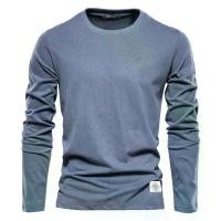 ราคา เสื้อผ้าผู้ชาย, แฟชั่น, แขนยาว, เสื้อยืดสีทึบใหม่, เสื้อกีฬาลำลองอินเทรนด์, คอกลม, เสื้อผ้าฐาน, สำหรับผู้ชาย, 2024fashion (1731338027934648353)