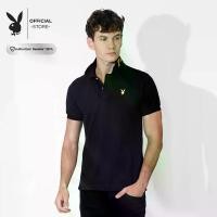 ราคา PLAYBOY ORIGINALเสื้อผ้าผู้ชาย เสื้อโปโล รุ่น P1MT245TP004BK (1731935957830764775)