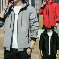 ราคา เสื้อโค้ทผู้ชาย พิมพ์ลายตัวอักษร ปิดซิป แขนยาว ข้อมือลายนูน ป้องกันขน หลวม เหมาะสำหรับฤดูใบไม้ผลิและฤดูใบไม้ร่วง เสื้อแจ็คเก็ตมีฮู้ดสายรัด เสื้อผ้าผู้ชาย (1730545398259616297)