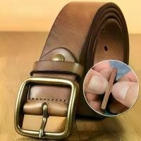 ราคา เข็มขัดผู้ชาย สไตล์ธุรกิจ หนังแท้ หัวเข็มขัดทองแดง (1731578879042881000)
