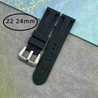ราคา สายรัดข้อมือ, อุปกรณ์เสริมนาฬิกา, สำหรับ 22 24 มม. Panerai Luminor PAM441 111, สายรัดซิลิโคน, เข็มขัดผู้ชาย, หัวเข็มขัดนาฬิกา (1731565050185943199)