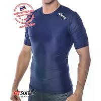 ราคา [พร้อมส่ง] เสื้อรัดกล้ามเนื้อแขนสั้น ชาย FITSUITS ORIGINAL FM-S002-05 สีกรมท่า เสื้อรัดกล้ามเนื้อ ชุดกีฬา วิ่ง โยคะ ฟิตเนส (1731188447346525320)