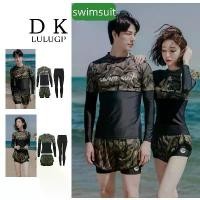 ราคา ชุดว่ายน้ำคู่รักแขนยาว ชุดว่ายน้ำผู้ชาย ชุดว่ายน้ำผู้หญิง เสื้อแขนยาว+กางเกงขาสั้น+กางเกงขายาว 2428 2429 (1730269405769402829)