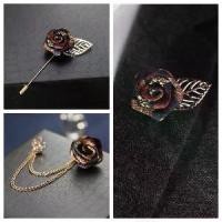 ราคา พินเนคไทสไตล์อังกฤษ ดีไซน์ไม่ซ้ำใคร เหมาะสำหรับชุดทางการและชุดจัดเลี้ยง ทำจากผ้าจากเกาหลี รูปกุหลาบ เครื่องประดับ เจ หมวก อาราเล่ ถุงมือ ผู้ นํา เชียร์ มข เจ หมวก อาราเล่ (1731746971666973801)