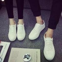 ราคา รองเท้าผู้ชาย สไตล์พื้นฐาน สีขาว รองเท้าผ้าใบหนังสีขาวลำลองสไตล์เกาหลี Ins รองเท้าผ้าใบคู่ เหมาะสำหรับผู้ชาย รองเท้าผ้าใบผู้ชาย (1730161360934504479)