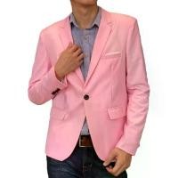 ราคา 【SALE】สูทผู้ชาย สีชมพู เนื้อผ้าร้านสั่งตัด เสื้อสูท ชุดสูท เสื้อสูทเข้ารูป สูทเพื่อนเจ้าบ่าว สูททางการ สูทผู้ใหญ่ เบลเซอร์ (1731878808699242222)
