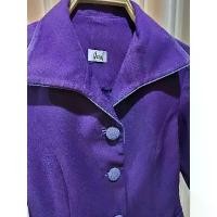 ราคา สูทเข้ารูปทำงาน สีม่วงตัดกระดุมผ้าสีคราม ปกกุ้นขอบคราม ใหม่ คําแนะนําผลิตภัณฑ์ใหม่ของเดือนนี้ Clothing Women เสื้อ ผู้หญิง แจ็กเก็ต เจ้าบ่าวชุดเทา winter outfit 2000s smart ca (1731420023917414420)