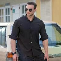 ราคา เสื้อเชิ้ตแขนยาวแฟชั่นสำหรับผู้ชาย พลัสไซส์ ทรงหลวม คนอ้วน ไซส์ใหญ่ ยาว เสื้อเชิ้ตผู้ชาย 2024 Man Clothing (1731174756079601962)