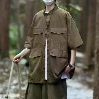 ราคา เสื้อเชิ้ต Workwear ผู้ชาย ฤดูร้อน แขนสั้น แบรนด์แฟชั่นญี่ปุ่น สไตล์ลำลอง ฤดูร้อน 2023 มาใหม่ ชุดทำงาน เสื้อเชิ้ตผู้ชาย แบรนด์แฟชั่น Ins (1731347869501457979)