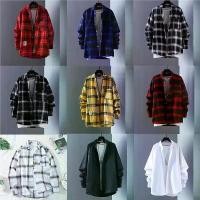 ราคา เสื้อเชิ้ตฤดูร้อน สไตล์เกาหลีเรียบง่าย เสื้อเชิ้ตลายสก๊อตแขนยาว เสื้อแฟชั่นผู้ชาย แขนยาว เสื้อเชิ้ตผู้ชาย Man Clothing (1730826263649749552)