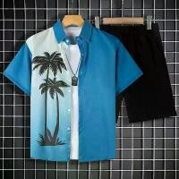 ราคา เสื้อเชิ้ตผู้ชาย สไตล์ยุโรปและอเมริกา ฤดูร้อนใหม่ พลัสไซส์ สไตล์ฮ่องกง การพิมพ์ดิจิตอล เสื้อเชิ้ตแขนสั้นลำลอง เสื้อผ้าผู้ชาย เสื้อ ลาย สงกรานต์ แขน ยาว เสื้อ ช็อป 4 kings เสื้อ ยืด ทูโทน (173214834545