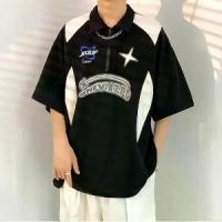 ราคา เสื้อยืดโปโล Polo shirt คอปก ทรงหลวม ผู้ชาย ใส่สบาย เสื้อโปโลผู้ชาย Men's polo shirts (1732310033032580026)