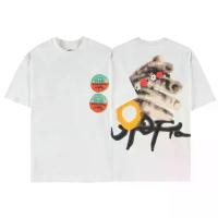 ราคา เสื้อยืด Travis Scott Cactus Jack Utopia Kanye สไตล์อเมริกันสตรีท ทรงหลวม เสื้อยืดผู้ชาย โอเวอร์ไซส์ เสื้อยืดลำลอง ของแท้ Man Clothing (1730183132017101255)