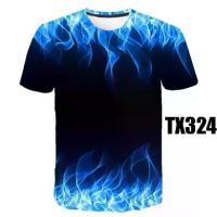 ราคา เสื้อยืดผู้ชาย พิมพ์ลาย 3 มิติ ดีไซน์ไฟ ท็อปสตรีท แขนสั้น พิมพ์ลายเปลวไฟ แฟชั่น ทรงหลวม เหมาะสำหรับเด็กผู้ชาย (1730801955034598108)