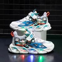 ราคา รองเท้าเด็ก ดีไซน์การ์ตูน มีไฟ รองเท้ากีฬาผู้ชาย รองเท้าวิ่ง มีไฟ สำหรับเด็ก มีให้เลือกหลายขนาด ตั้งแต่ 25 ถึง 36 (1731930432704382237)