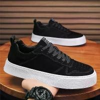 ราคา รองเท้ากีฬาผู้ชาย หนังระบายอากาศ อเนกประสงค์ พื้นหนา ต่ำ ทันสมัย วัสดุหนังกลับ สีทึบ แบบผูกเชือก รองเท้าผ้าใบลำลอง (1731567240886847177)