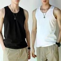 ราคา FREE SHIPเสื้อกล้ามผู้ชาย_เทรนด์แฟชั่นสำหรับผู้ชายกีฬาและออกกำลังกายเสื้อกล้ามสายเดี่ยว (1731599809079641275)