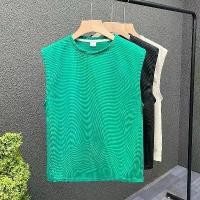 ราคา เสื้อกล้ามผู้ชาย เสื้อยืดแขนกุดวาฟเฟิล เสื้อกั๊ก อินเทรนด์ เท่และหลวม แขนสั้น เหมาะสำหรับฤดูร้อน เสื้อแขนกุด เสื้อผ้าผู้ชาย (1731891092442416794)