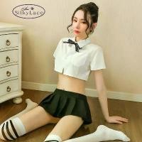 ราคา ชุดนักเรียนญี่ปุ่นคอสเพลย์สไตล์สั้นแขนสั้น หูกระต่าย เสื้อ กระโปรง สีดำ - ผู้หญิง, Lady Clothing Women (1729648933121984610)