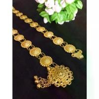 ราคา 【ส่งฟรี】 เข็มขัดไทยโบราณ เข็มขัดทองลายดอก เข็มขัดผู้หญิง 39 นิ้ว (1731920862239491807)