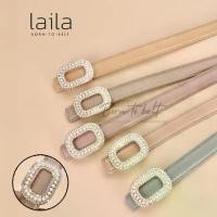 ราคา 5 เข็มขัดสีขาว เข็มขัดผู้หญิง หนังแท้ หรูหรา งานสวยมาก รุ่น (1731647740859876584)