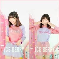 ราคา Rejoicing415shop COD ชุดว่ายน้ำผู้หญิง เสื้อแขนยาวกับกระโปรงกางเกง ลาย minimal ชุดว่ายน้ำแขนยาว (1729756962117225152)