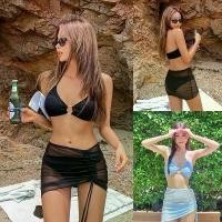 ราคา BikiniTime (S-XL) SB224 มี8สี บิกินี่ เซ็ท3ชิ้น บราห่วงทอง กางเกง กระโปรง ชุดว่ายน้ำผู้หญิง ชุดเที่ยวทะเล (1731406166792307984)