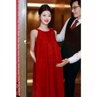 ราคา ชุดราตรี สีแดง สำหรับผู้หญิง เจ้าสาว หญิง คนท้อง พลัสไซส์ เหมาะสำหรับสาวอวบ เหมาะสำหรับยิงตอนเช้า ชุดหมั้น ซ่อนพุง ใส่หน้าร้อน (1731544200889796183)