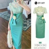 ราคา ZY·HT เดรสผู้หญิง เดรสสีเขียว เดรสทำงาน เดรสลูกไม้ เดรสซาติน เดรสไฮโซ เดรสออกงาน เดรสไปงานแต่ง ชุดราตรี เดรสฝรั่งเศส 20502 (1731798669002507652)