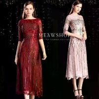 ราคา เดรสยาวออกงาน ปักเลื่อม กลิตเตอร์ M-2XL ชุดออกงาน ชุดไปงาน เดรสสีแดง ชุดราตรี ชุดลูกไม้ ลูกไม้สีแดง เดรสงานปัก งานป้าย THE CLASSIC (1729802308364896798)