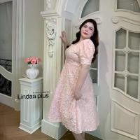 ราคา เดรสออกงาน อก40-52นิ้ว ผ้าลายดอกกุหลาบ คอเหลี่ยม ชุดผู้ดี เรียกหรู คุณหนู ชุดราตรี สาวอวบ ไซส์ใหญ่ MG29-0V 05SDSD33 (1731753222666290549)