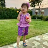 ราคา เสื้อคอกระเช้าเด็ก+ผ้าถุง (1729427879893633816)