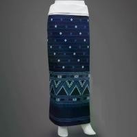 ราคา ผ้าถุง ผ้าถุงสำเร็จ ผ้าฝ้ายแท้ ย้อมม่อฮ่อม พิมพ์ลาย ต่อหัวขาว เนื้อผ้าอย่างดี มีสายมัด ลาย 2,3 ,6,7 ลายช้าง (1729774967607953775)