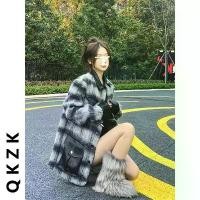 ราคา เสื้อโค้ทขนสัตว์แบบสองทางที่ถอดออกได้สำหรับผู้หญิง,สไตล์ชาแนล,ฤดูใบไม้ร่วงฤดูหนาวมาใหม่,ระดับไฮเอนด์,หลวมและอเนกประสงค์,เสื้อคลุม (1731948741535959001)