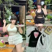 ราคา (WR) เสื้อคล้องคอ ผ้าลูกไม้เนื้อนิ่ม ปัง ปั้ว แซ่บเกินรุ่นนี้ เสื้อผ้าสาวอวบอ้วน พลัสไซส์ ไซส์ใหญ่ สินค้าดี (1731945330824480025)