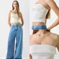 ราคา เสื้อเกาะอกขาวBershka แท้ สินค้าแนะนำ women ผู้หญิง clothing เสื้อครอป เสื้อสายเดี่ยว เสื้อเอวลอยกับพอลคู่ใหญ่ เสื้อกล้ามผู้หญิง top เสื้อกล้าม สายเดี่ยว เสื้อผ้าแนวแฟรี่ เสื้อ (1731588618149988791)