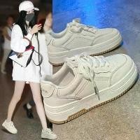 ราคา รองเท้าผ้าใบสีขาวสำหรับผู้หญิง ขายดี รองเท้าฤดูร้อนใหม่ 2025 รองเท้าลำลองสีขาว รองเท้าผ้าใบ รองเท้ากีฬาผู้หญิง รองเท้าผู้หญิง (1731346315771544926)