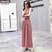 ราคา จั๊มสูทผู้หญิง นิก กางเกงขายาว ชุดเอี๊ยม มีไซส์ M-3XL (1730529992107788634)