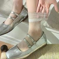 ราคา ถุงเท้าลูกไม้ตัดแต่ง สไตล์แมรี่สโตน ถุงเท้าฤดูร้อน สไตล์ญี่ปุ่น ถุงน่องบาง ถุงเท้าสั้น สีขาว เหมาะสำหรับฤดูร้อน JK ความยาวกลาง ดีไซน์น่ารักปลอกขา ถุงน่อง พยาบาล พิธีการ (1732274872647125988)