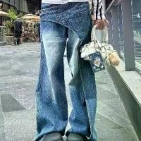 ราคา กางเกงยีนส์ทรงหลวม ดีไซเนอร์ตัดชิ้นส่วน unisex สไตล์วินเทจ สำหรับผู้หญิง ล้างไล่โทนสี ฤดูร้อน 2025 มาใหม่ กางเกงลำลองผ้ายีนส์ กระบอก ปลาย ขาม้า กางเกงยีนส์ ขา4 ส่วน mom jeans ae (1731772553975662436)