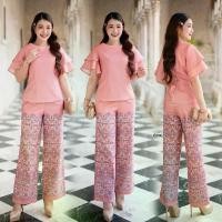 ราคา Sukunya [6753]ชุดเซ็ทสองชิ้น [เสื้อ+กางเกง]เนื้อผ้าโพลีเอสเตอร์เนื้อนิ่ม S-3XL คําแนะนําการขายที่ร้อนแรงในเดือนนี้ (1731851006890575731)