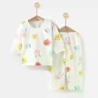 ราคา ชุดนอนเด็ก ผ้าโปร่ง นุ่มนิ่ม เย็นสบาย (6 เดือน - 3 ปี) P2 เสื้อนอนเด็ก พร้อมกางเกง เสื้อผ้าเด็กอ่อน ใส่สบาย ไม่ร้อน (1731942911494685959)