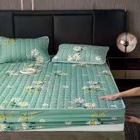 ราคา ผ้าคลุมเตียง ผ้าคลุมเตียง กันไรฝุ่น สำหรับผ้านวม เครื่องนอน คิงไซส์ กันไรฝุ่น ผ้าปูที่นอน ผ้าปูที่นอนติดตั้ง (1729762665710586608)