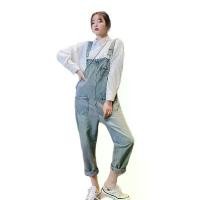 ราคา m17 เอี๊ยมกางเกงยีนส์ขายาว ยีนส์ขากระบอก ชุดเอี๊ยม ชุดหมี (1730971770715408609)