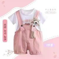 ราคา ชุดฤดูร้อนสำหรับเด็ก กางเกงขาสั้น ชุดเอี๊ยม เด็กผู้หญิง สไตล์เกาหลีใหม่ แฟชั่น ชุดหมี กางเกงฤดูร้อน ชุดสองชิ้น 2025 (1731859730440488633)