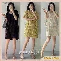 ราคา ชุดเดรส Midi วาฟเฟิลคอวีแขนสั้นสำหรับผู้หญิง, ชุดเดรสแขนกุด, ชุดเดรสผ้าไทย, ชุดเดรสเกาหลี, ชุดทำงานครู, ชุดเดรสพลัสไซส์, ชุดเดรส, ชุดกระโปรง (1731905900596790871)