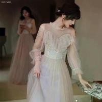 ราคา [Best Seller] ชุดไหมพรมยาว เดรสงานบวช ชุดใส่ไปงานแต่ง ชุดกระโปรง เดรสมินิมอล ชุดไปงานแต่งงาน เดรสมินิมอล ชุดเพื่อนเจ้าสาวสีชมพูหญิง (1731866741754005468)