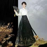 ราคา ชุดกระโปรง Hanfu ผู้หญิง สไตล์ราชวงศ์หมิง สไตล์ประจำชาติ Yixi Shengge เดิม สไตล์จีนใหม่ เหมาะสำหรับการเดินทางเพื่อการพักผ่อน ชุดประจำวัน ศาลาริมน้ำดอกไม้ไฟ (1732002860888918505)